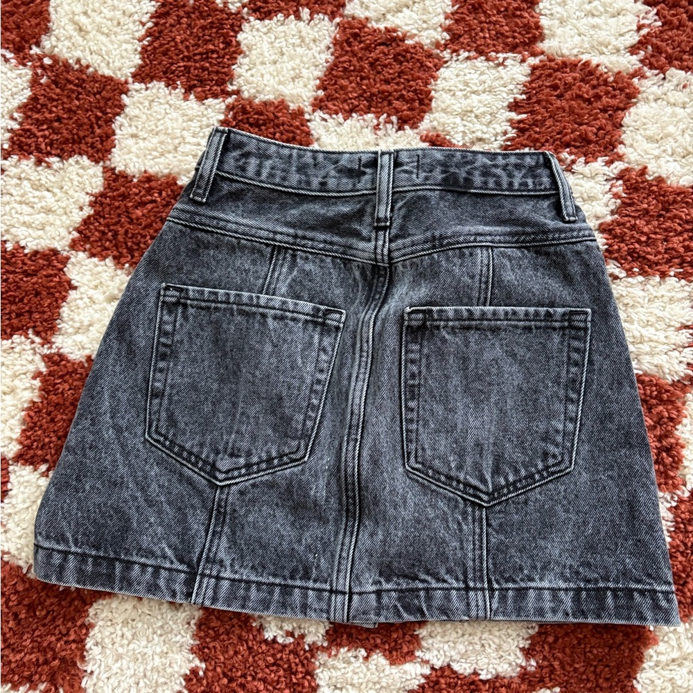 Abercrombie & Fitch Charcoal A-Line Skirt - Picture 3 of 3